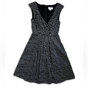 Jessica Simpson black-and-white polka dot fit ‘n flare dress size 2